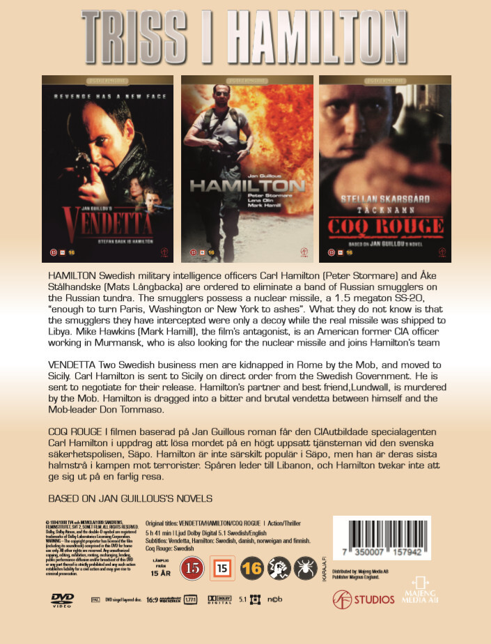 Triss I Hamilton - Hamilton, Rogue, Vendetta - Digitalt Blu-Ray Film Køb billigt her - Gucca.dk