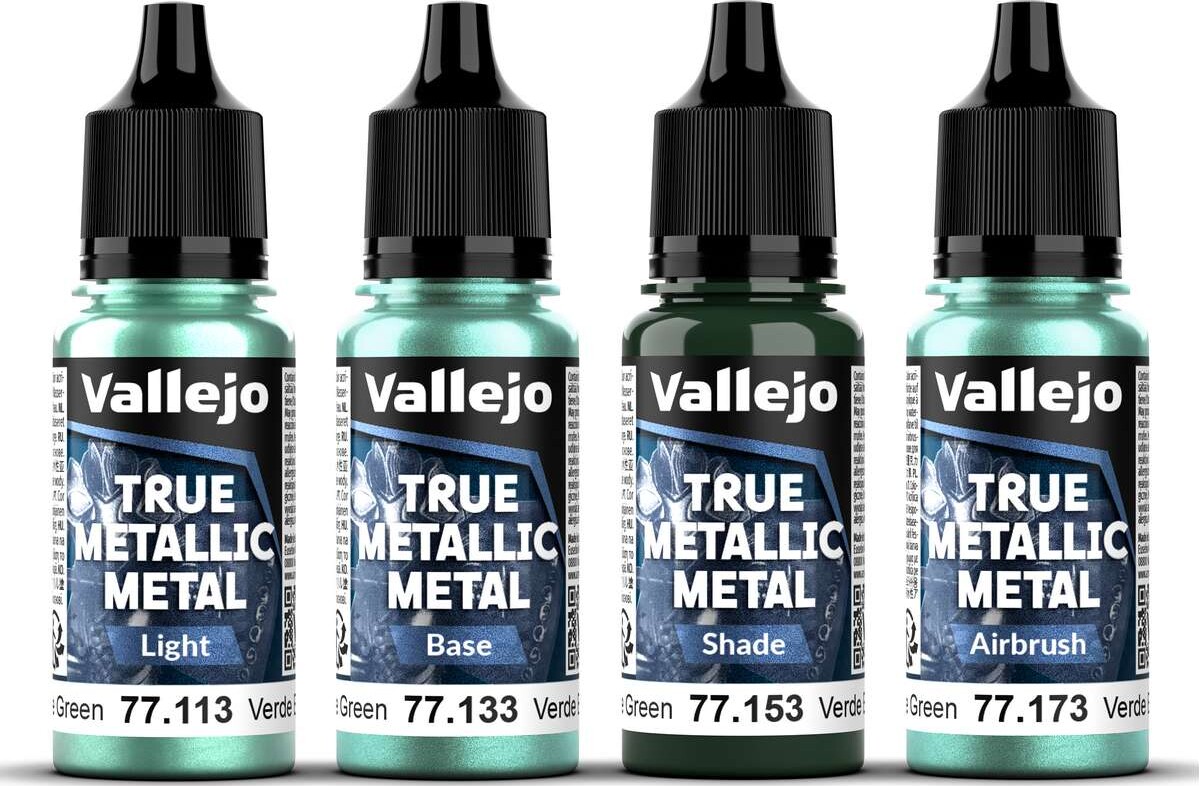 Vallejo 77265 - True Metallic Metal - Beetle Green Paint 4X18 Ml