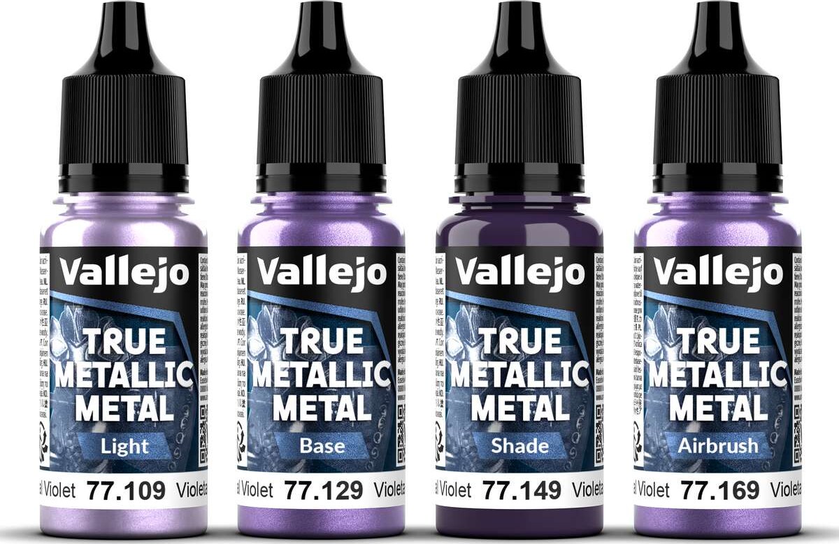 Vallejo 77262 - True Metallic Metal - Celestial Violet Paint 4X18 Ml