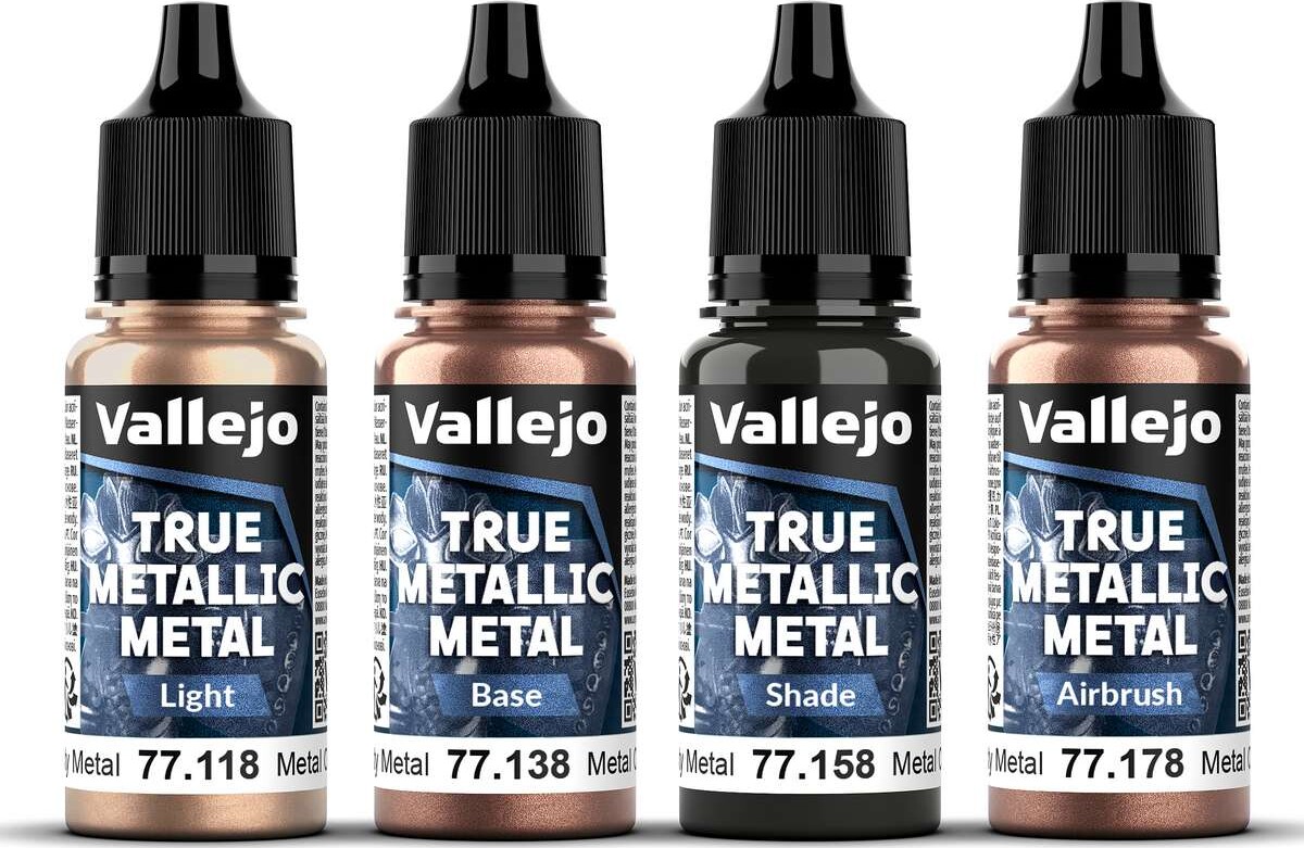Vallejo 77269 - True Metallic Metal - Rusty Metal Paint 4X18 Ml