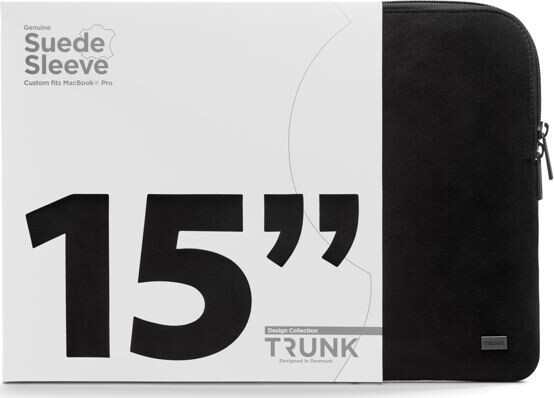 Trunk - Computer Sleeve - 15 Tommer - Læder - Sort