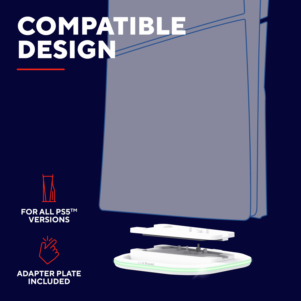 Trust - Gxt229 Ps5 Led Vertical Stand