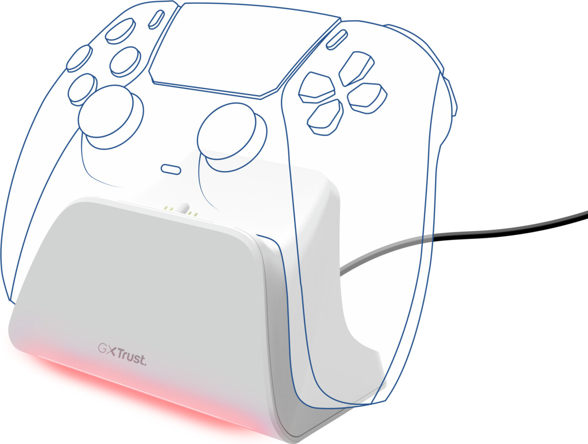 Trust - Gxt255W Ps5 Charge Stand - White