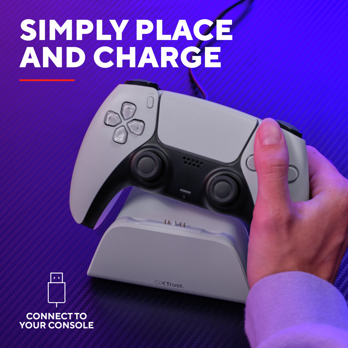 Trust - Gxt255W Ps5 Charge Stand - White