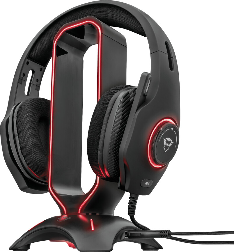 Trust - Gxt 265 Cintar Rgb Headset Stander - Sort