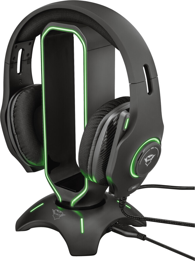Trust - Gxt 265 Cintar Rgb Headset Stander - Sort
