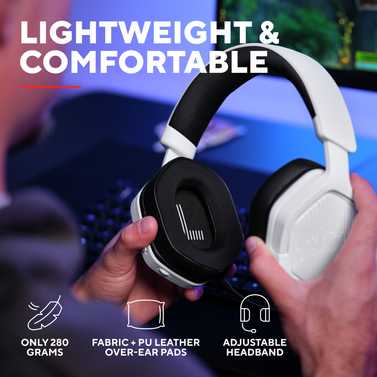 Trust - Gxt493W Carus Wireless Headset - White