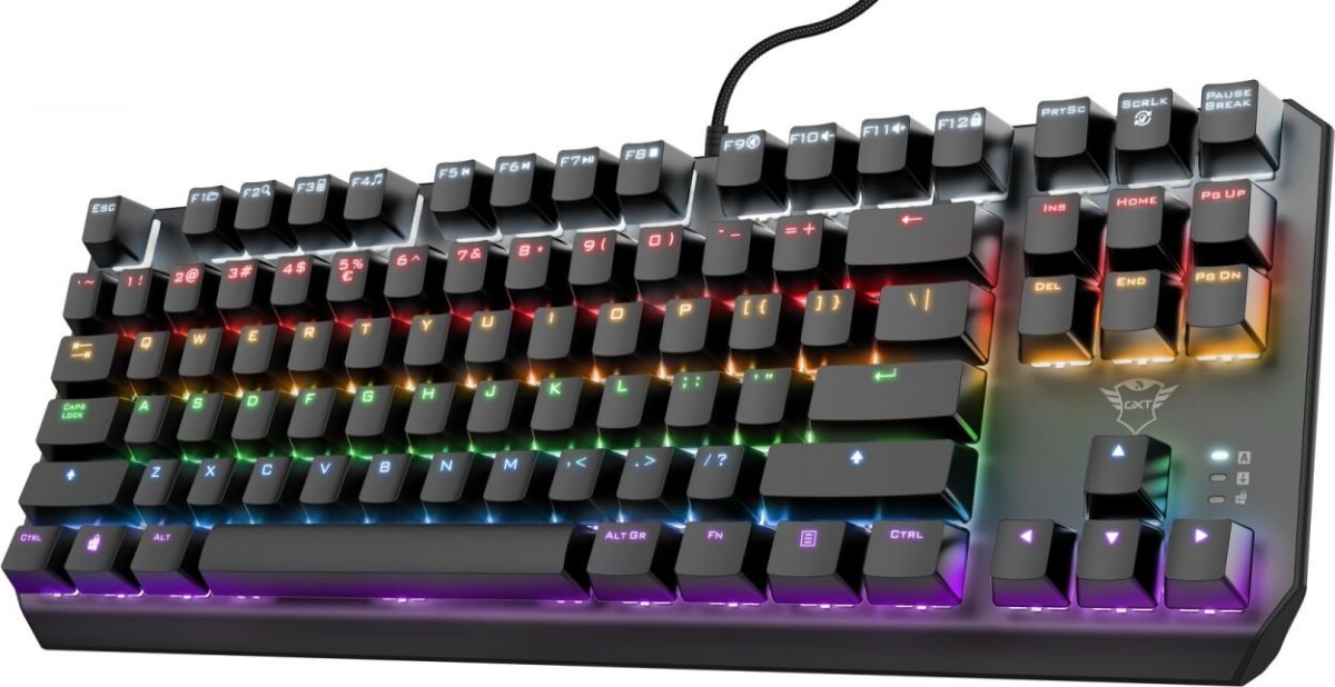 Trust - Gxt 834 Callaz Gaming Tastatur - Nordisk - Sort