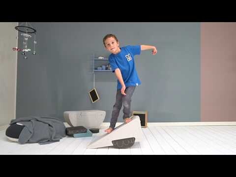 Tumblemee - Bimo Tumlemøbel I Skum - Med 1 Grå Step - 2 Dele