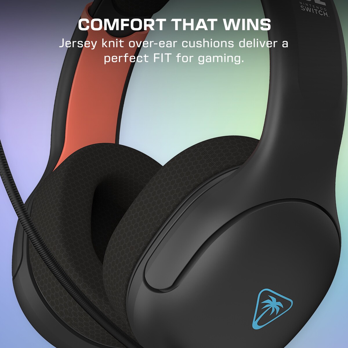 Turtle Beach Airlite Fit Headset Charcoal Black For Nintendo Switch 2