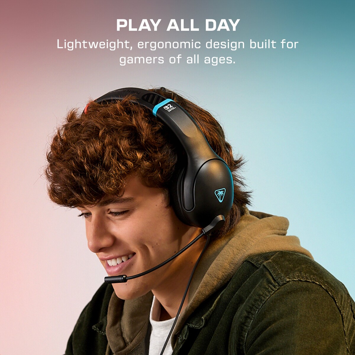 Turtle Beach Airlite Fit Headset Charcoal Black For Nintendo Switch 2