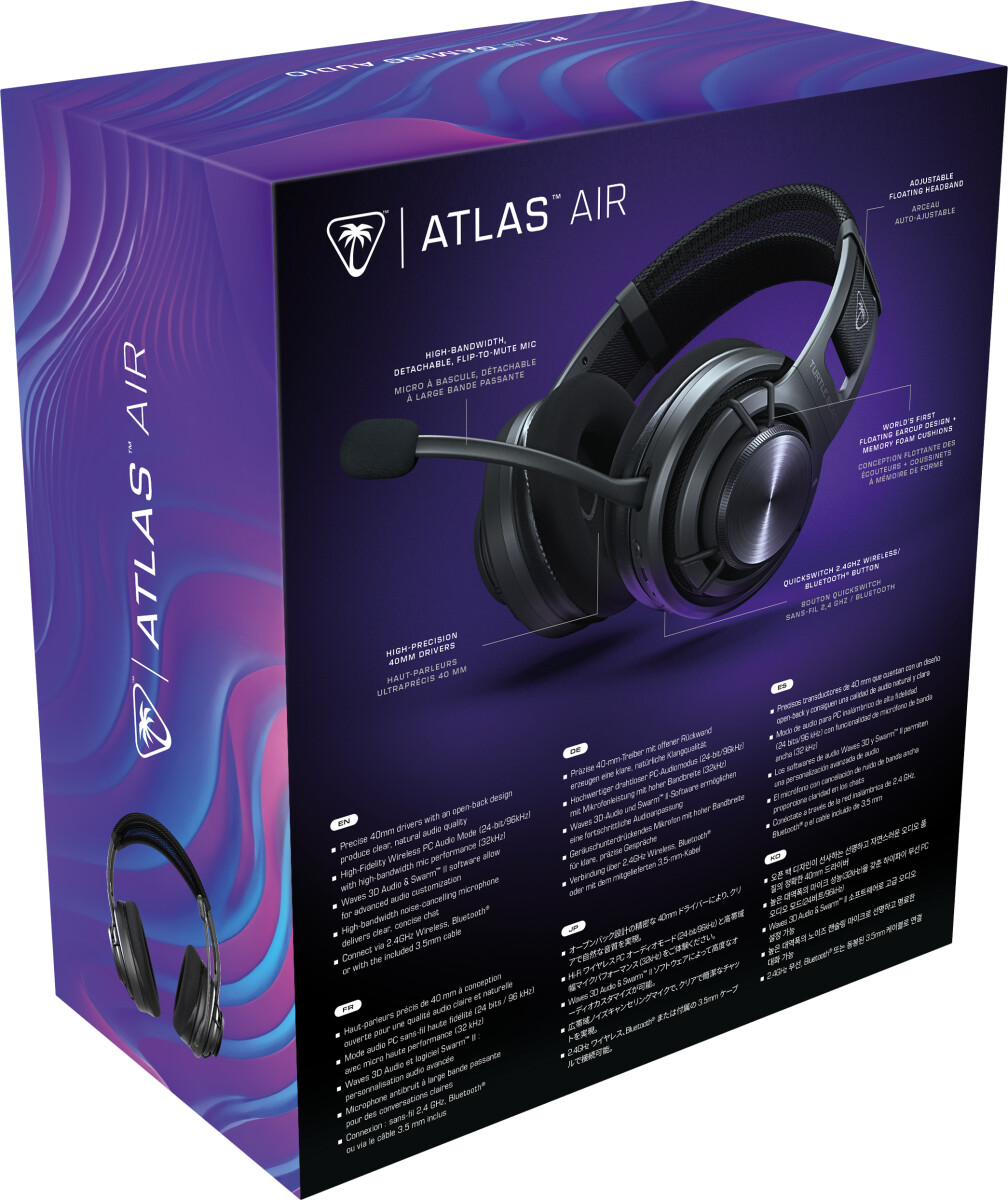 Turtle Beach Atlas Air Wireless Headset - Black-Multiformat