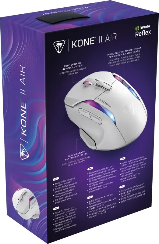 Turtle Beach - Kone Ii Air - Trådløs Gaming Mus - Hvid