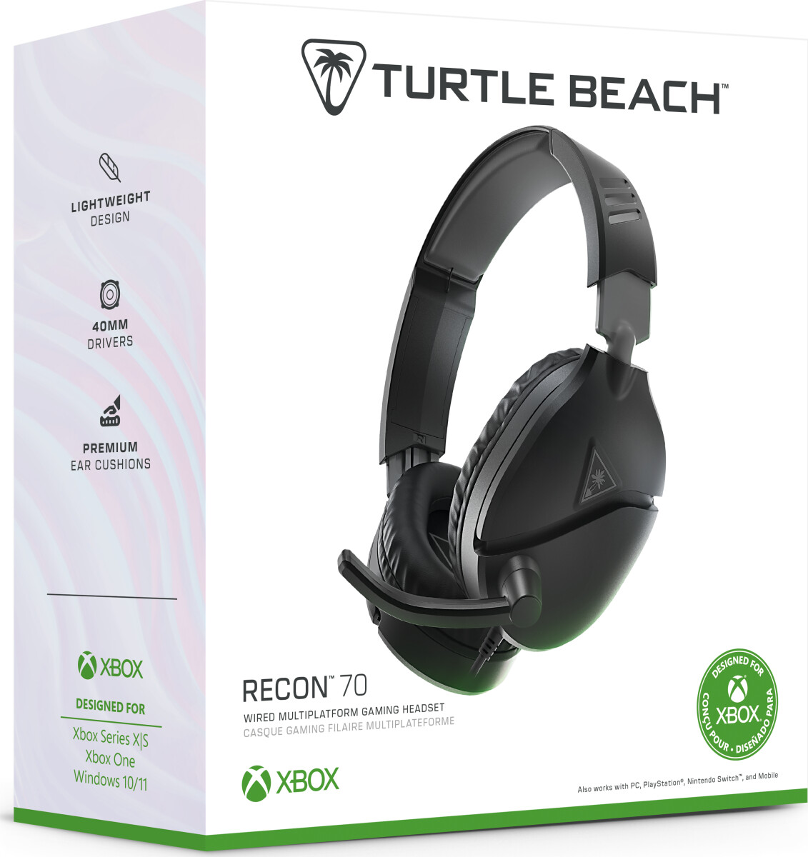 Turtle Beach Recon 70 Black 2024 Xbox X Headset