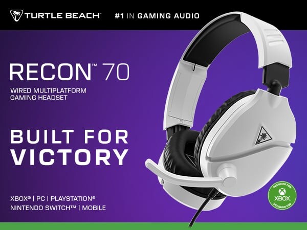 Turtle Beach Recon 70 White 2024 Xbox X Headset