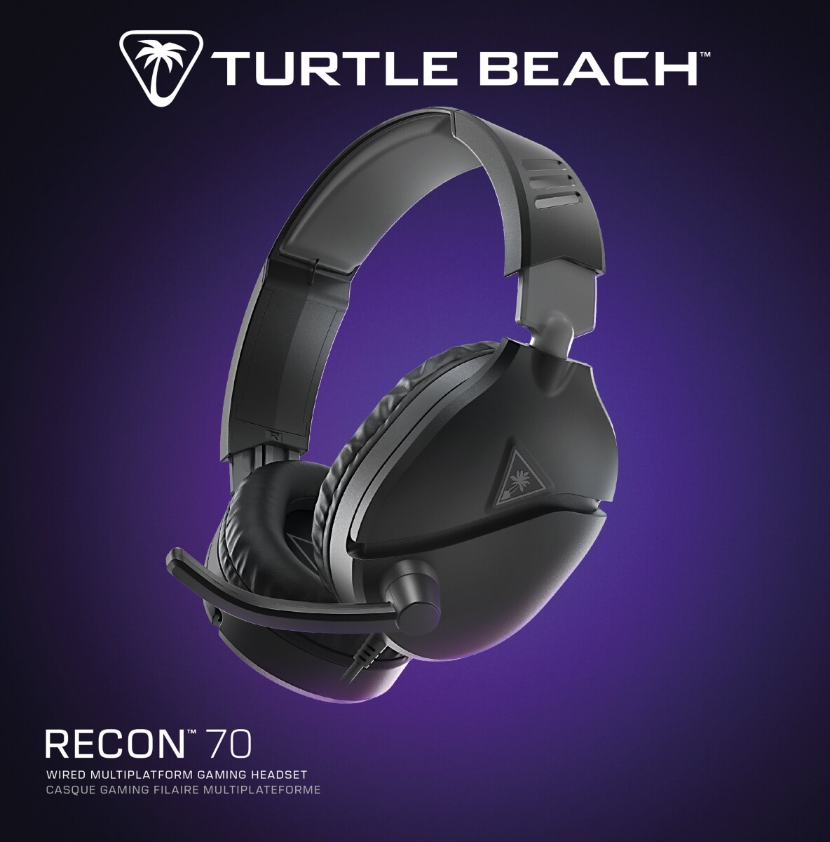 Turtle Beach Recon 70 Wired Headset - 2024 Multi Platform - Black