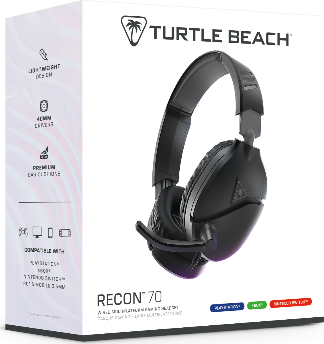 Turtle Beach Recon 70 Wired Headset - 2024 Multi Platform - Black