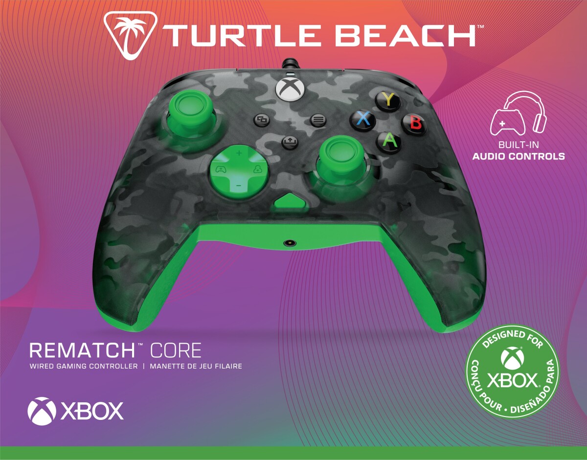 Turtle Beach Rematch Core - Ghost Black Camogreen