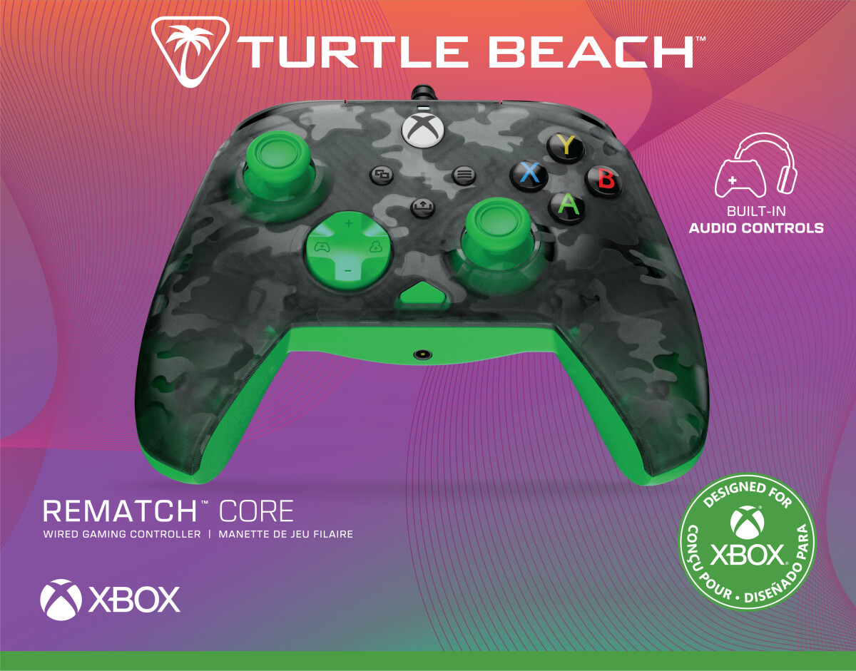 Turtle Beach Rematch Core - Ghost Black Camogreen