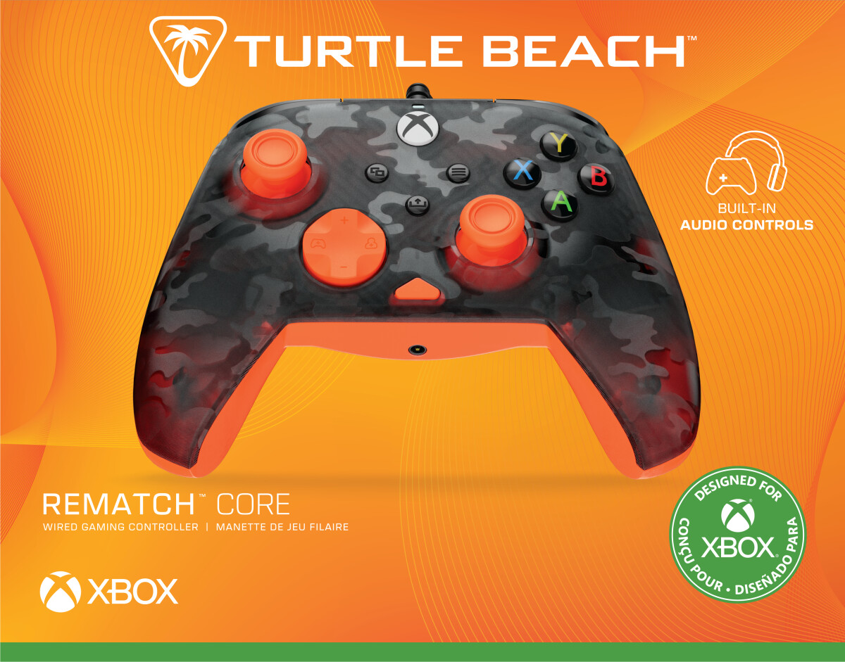 Turtle Beach Rematch Core - Ghost Black Camoorange