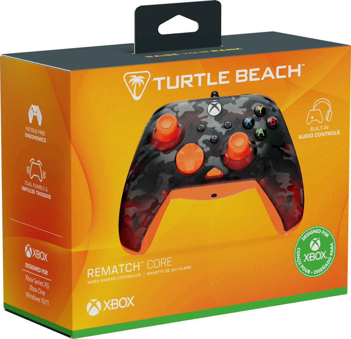 Turtle Beach Rematch Core - Ghost Black Camoorange