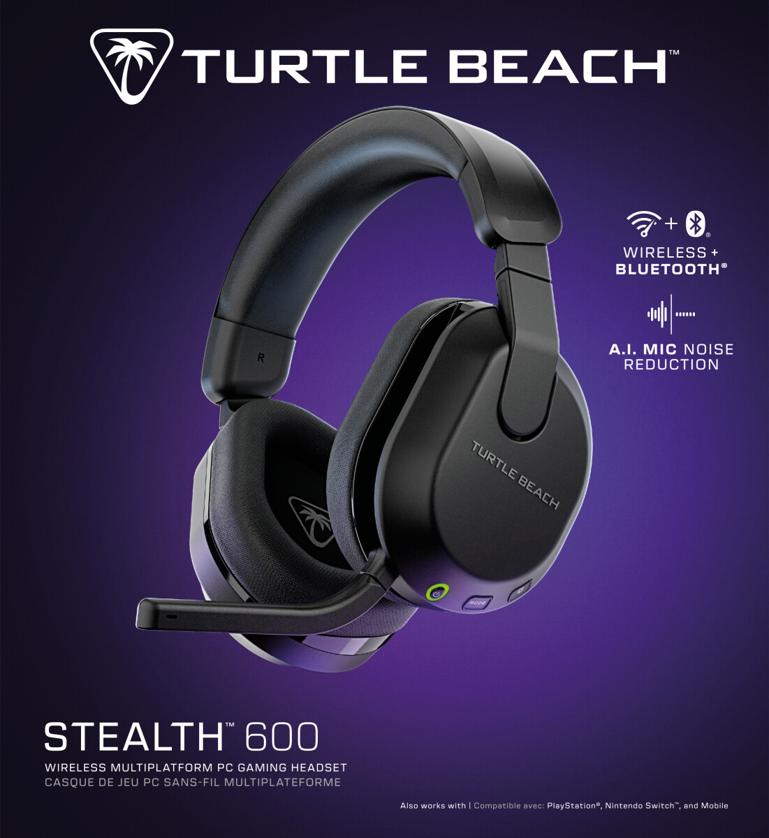 Turtle Beach Stealth 600 Gen3 Wireless Headset - Black