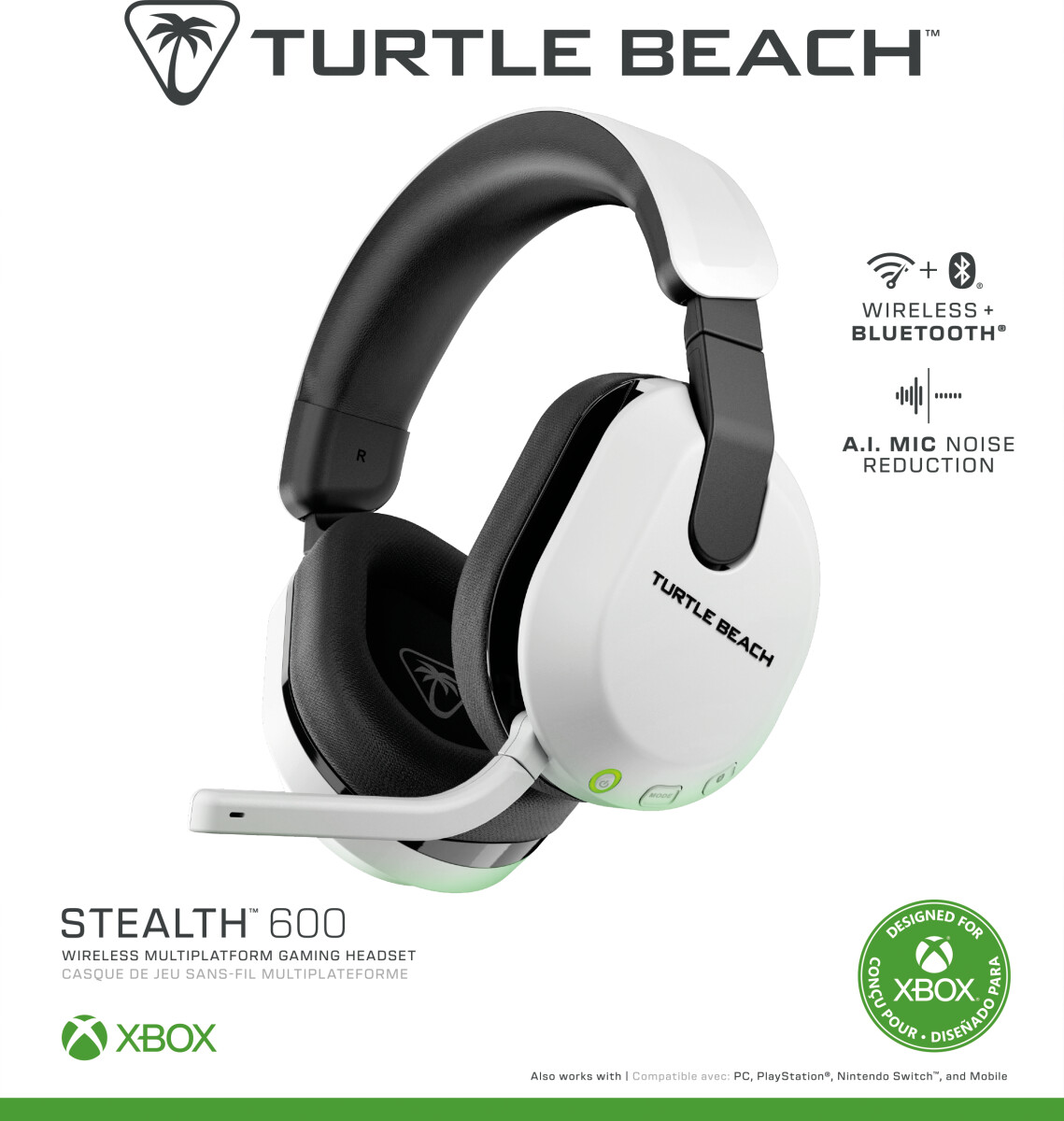 Turtle Beach Stealth 600 Gen3 Wireless Headset - White
