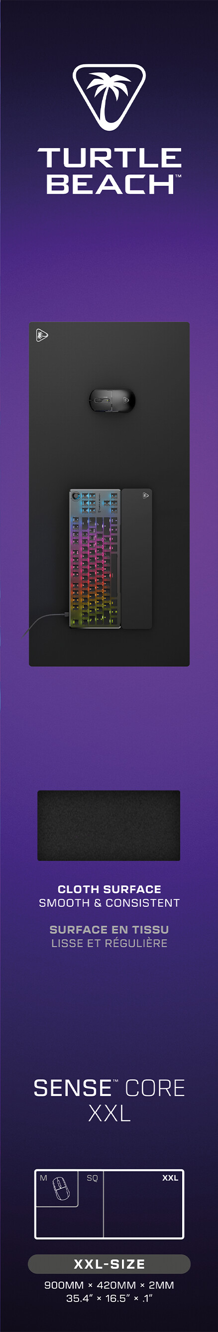 Turtle Beach Turtle Beach Sense Core Xxl Mousepad