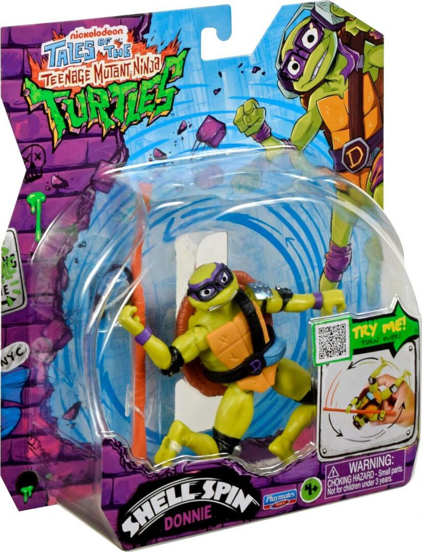 Ninja Turtles - Shell Spin Donnie Figur - 12 Cm