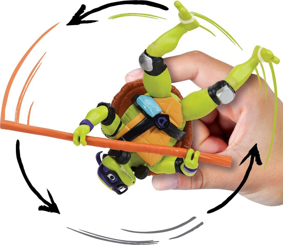 Ninja Turtles - Shell Spin Donnie Figur - 12 Cm