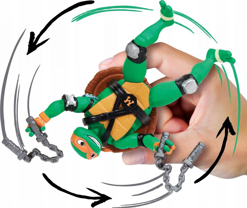 Turtles Mutant Mayhem - Basic Figures 12Cm - Shell Spin Mikey