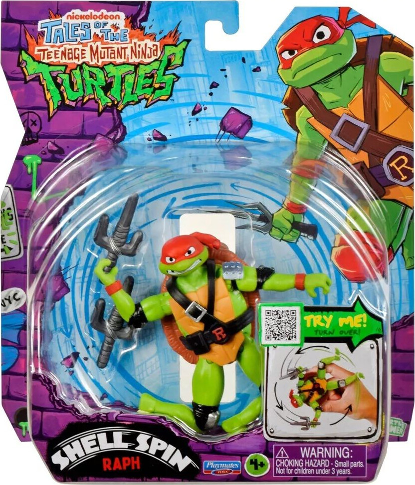 Turtles Mutant Mayhem - Basic Figures 12Cm - Shell Spin Raph