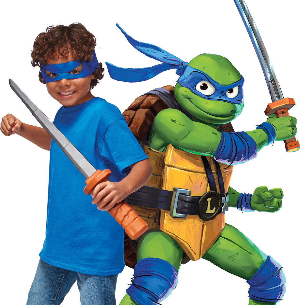 Ninja Turtles - Kostume Tilbehør - Ninja Reveal - Leonardos Katana