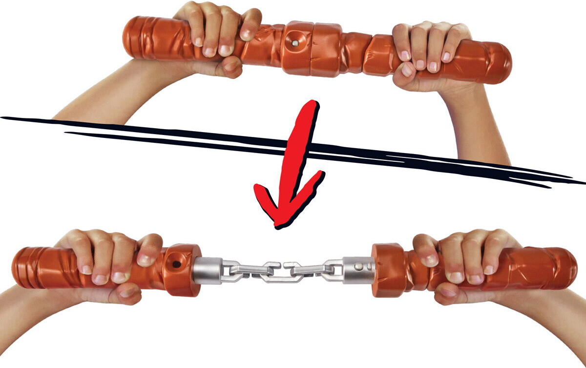 Ninja Turtles - Kostume Tilbehør - Ninja Reveal - Michelangelos Nunchaku