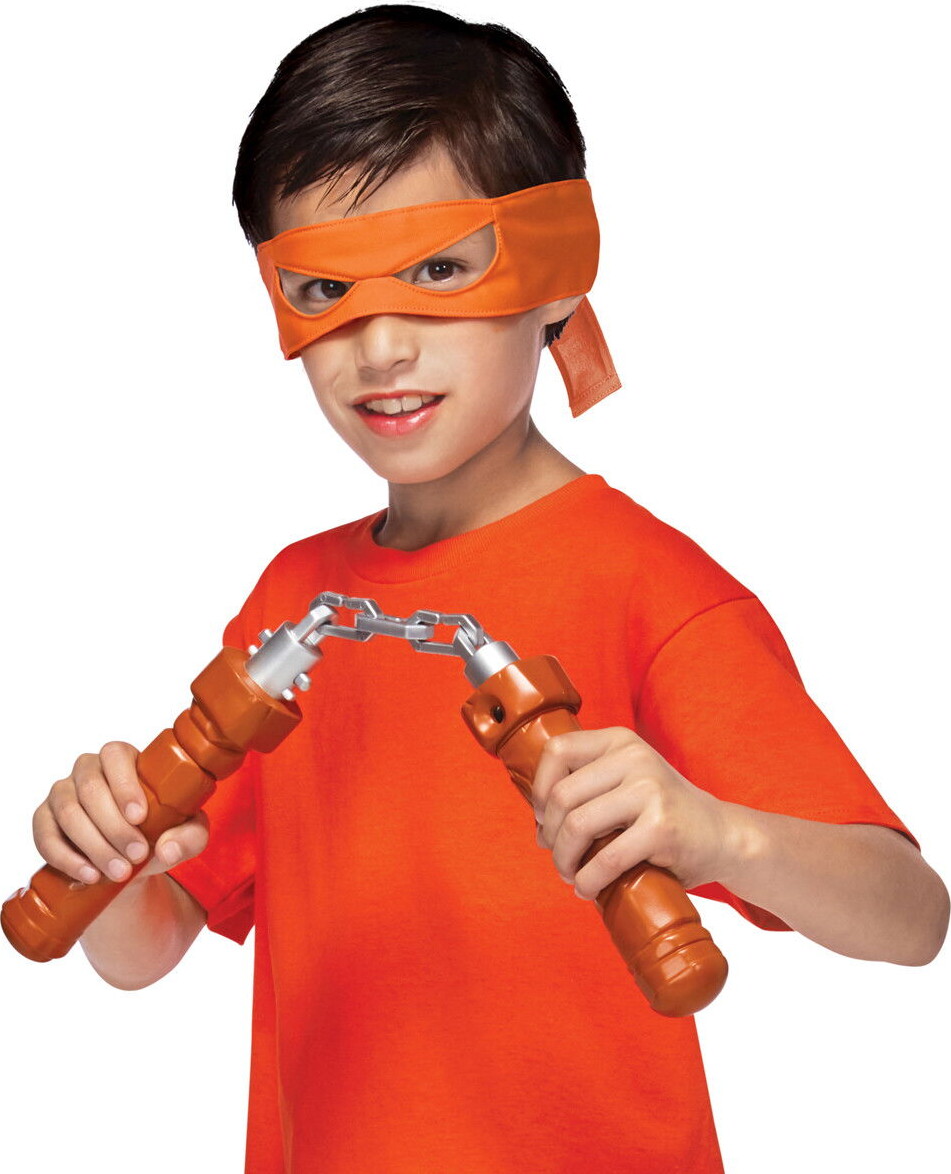 Ninja Turtles - Kostume Tilbehør - Ninja Reveal - Michelangelos Nunchaku