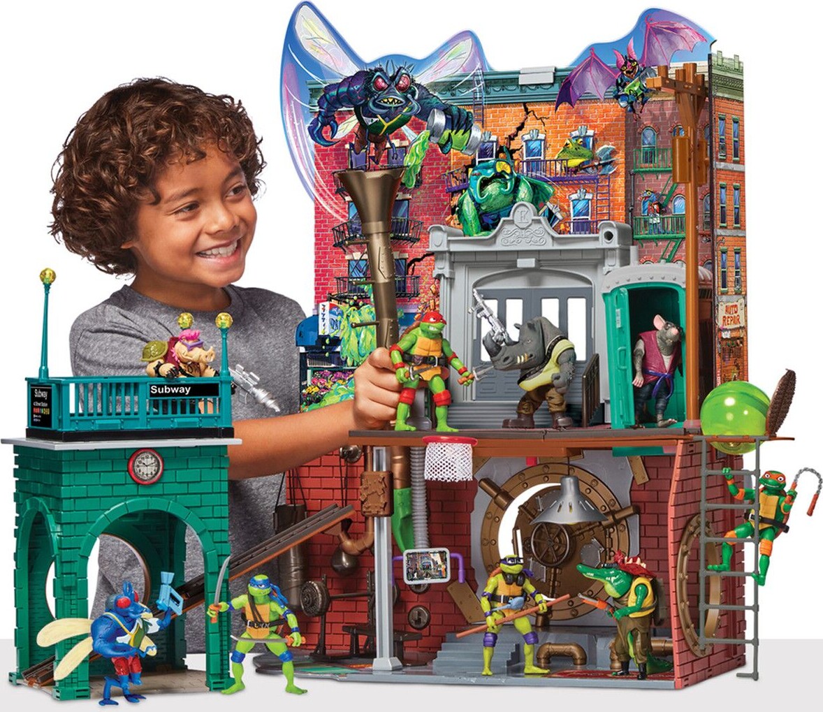 Ninja Turtles Legetøj - Mutant Mayhem - Sewer Lair Dlx Legesæt