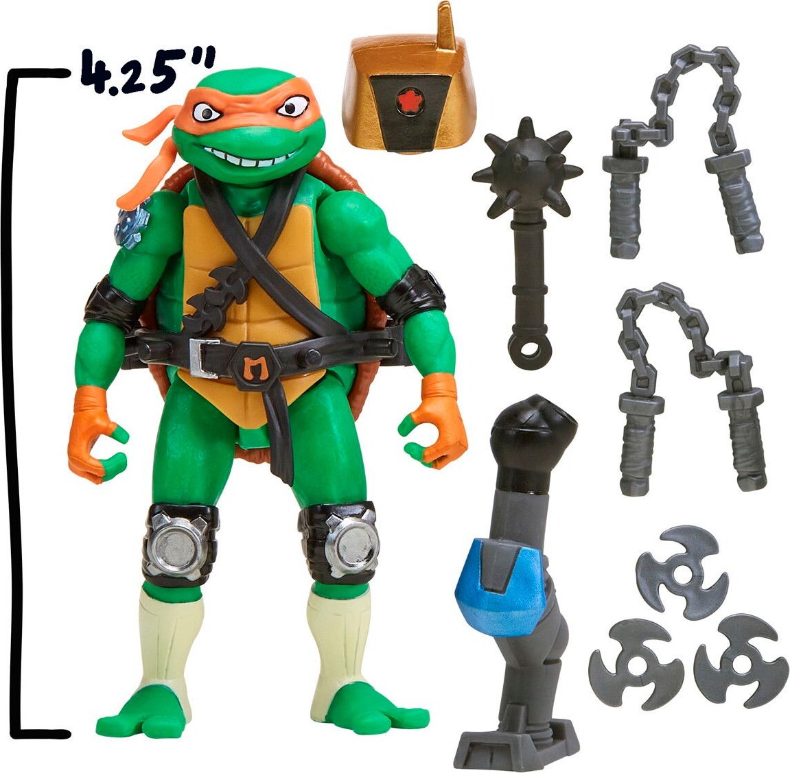Ninja Turtles - Michelangelo Mutations Mix N Match Figur