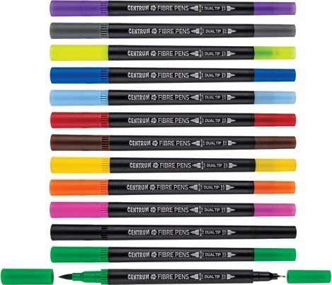 Tusser Double Pensel Plus Fine Spids - Centrum