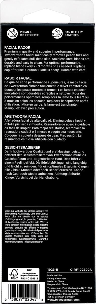 Tweezerman - Facial Razor