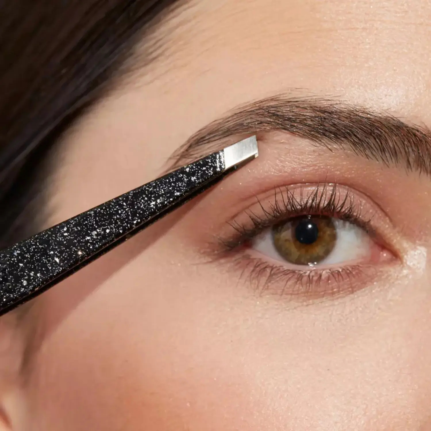 Tweezerman - Slant Tweezer Sparkling Black - Pincet