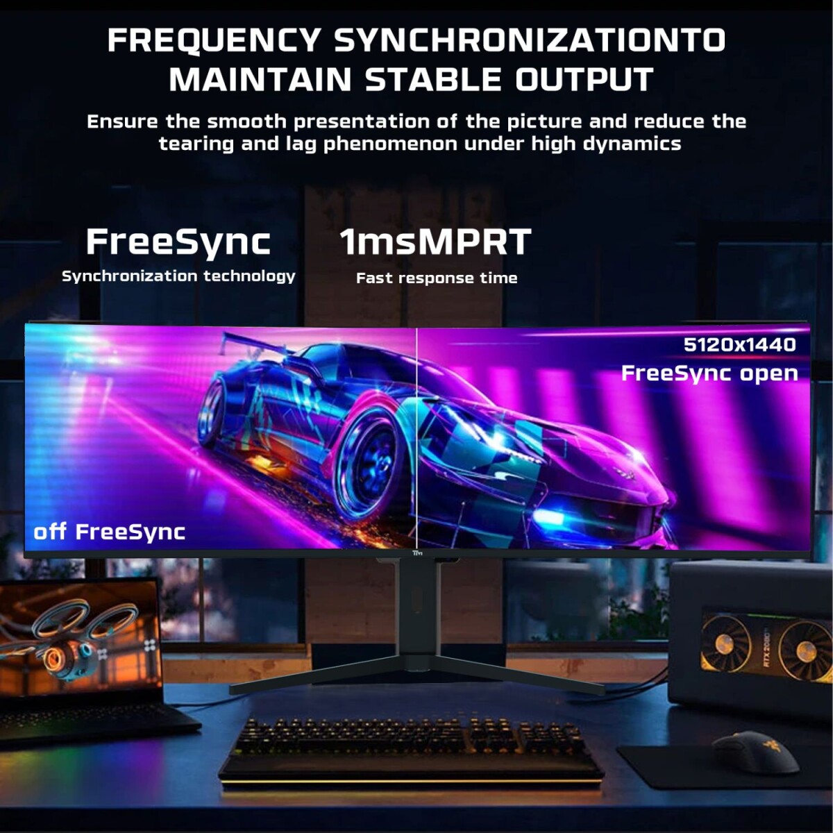 Twisted Minds - 49 5K2K 75Hz Curved Ips Panel Gaming Monitor Tm492K75Ips
