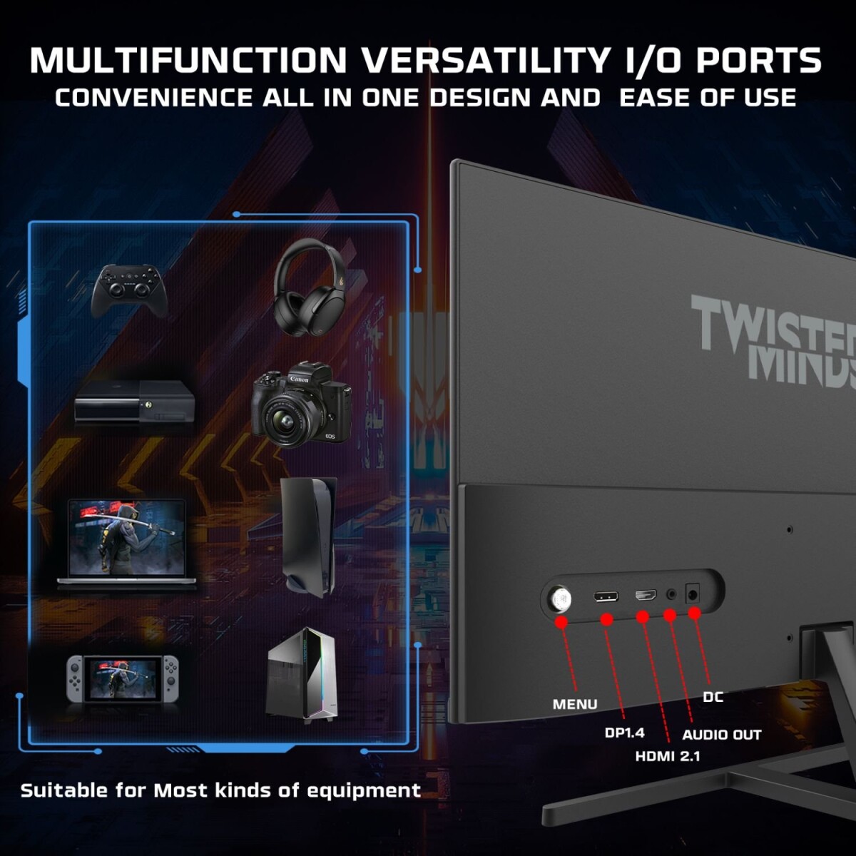 Twisted Minds - Blaze Series Flat 27 Fhd - 180Hz 05 Ms Fast Ips Hdmi 21