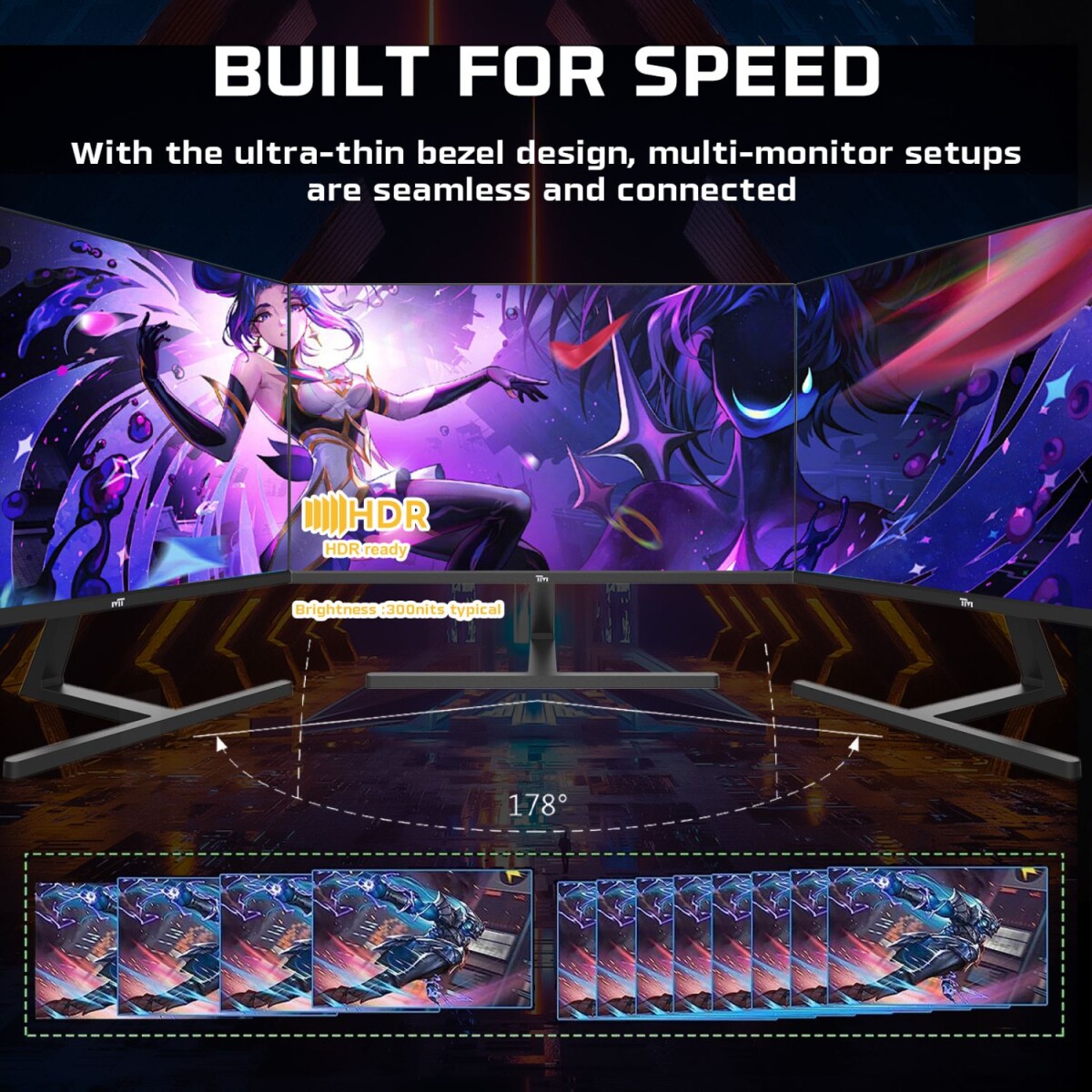 Twisted Minds - Blaze Series Flat 27 Fhd - 180Hz 05 Ms Fast Ips Hdmi 21