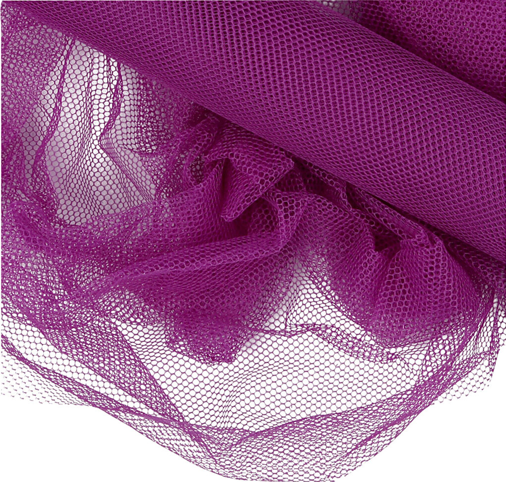 Tyl På Rulle - B 50 Cm - Lilla - 5 M