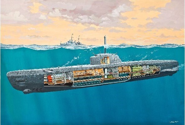 Revell - German Subamrine Type Xxi Ubåd Byggesæt - 1 144 - 05078