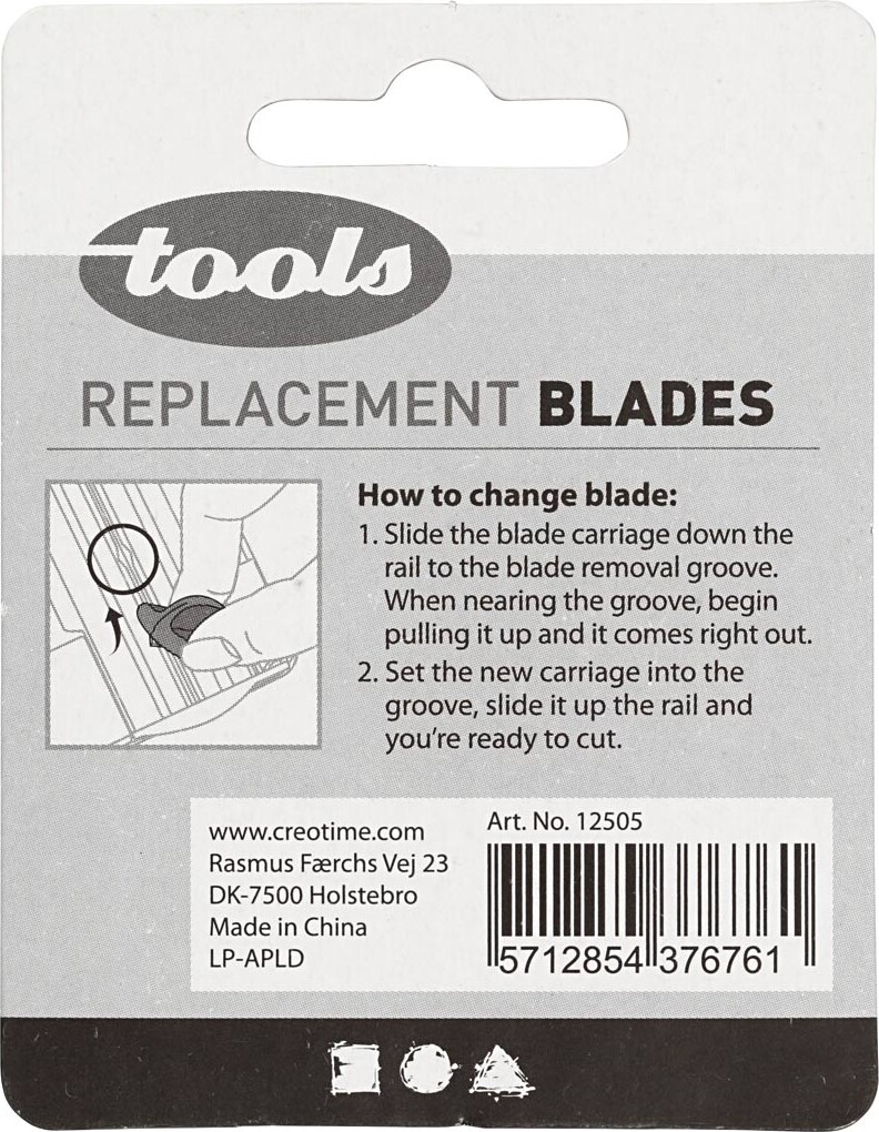 Udskiftningsknive - 2 Stk