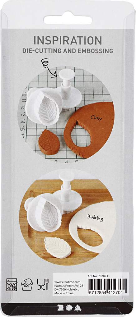 Udstiksforme - Blomster - Hvide - 4 Stk