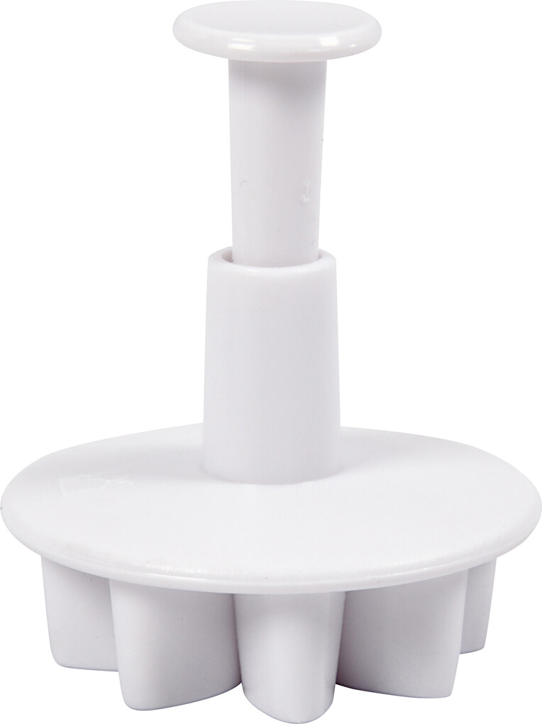 Udstiksforme - Blomster - Hvide - 4 Stk