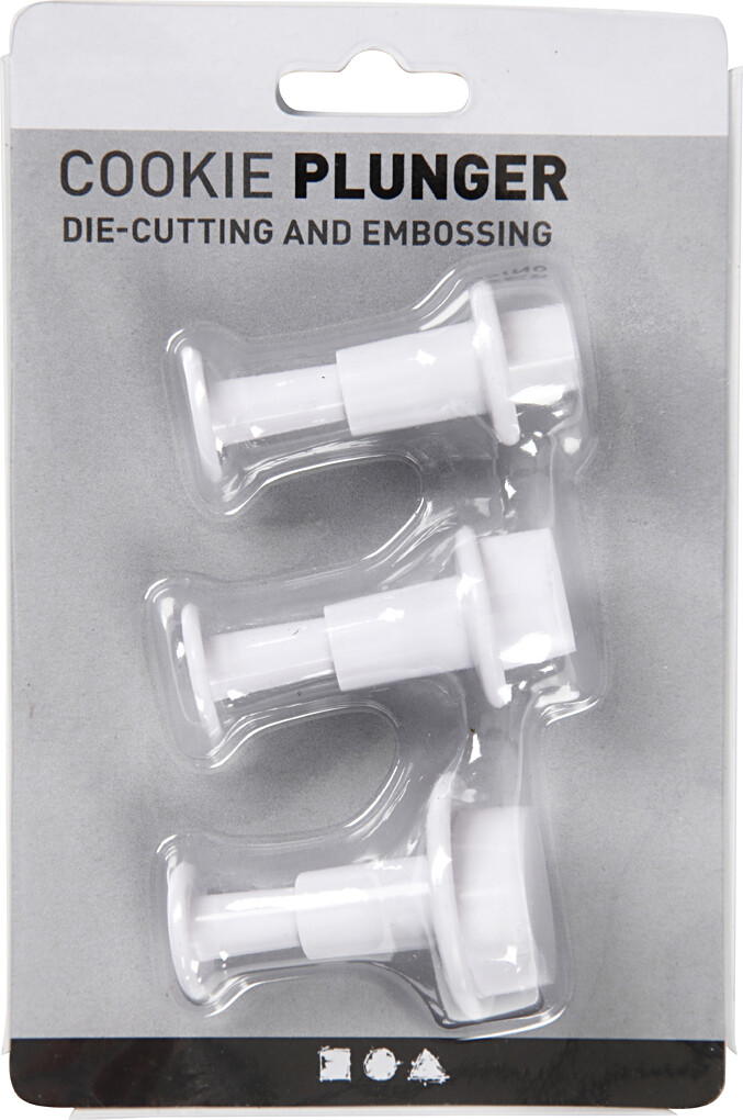 Udstiksforme - Hjerter - Hvide - 3 Stk