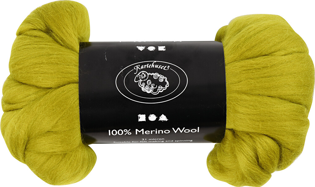 Merino Uld Garn - Tykkelse 21 My - Lemon - 100 G